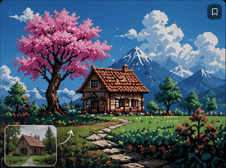 Cottage facade idea